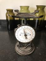 Antieke zware gietijzeren  keuken weeg schaal, Antiek en Kunst, Ophalen of Verzenden