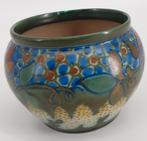 Platelen corona bloempot van Gouda Holland, Ophalen of Verzenden