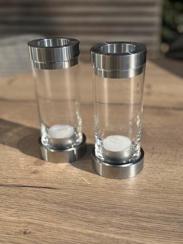 Set kaarsenhouders - decoratie (nieuw in doos) beschikbaar voor biedingen