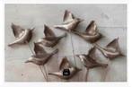 50% korting 8 metalen vogels op pin binnen buiten woondeco, Tuin en Terras, Nieuw, Ophalen of Verzenden, X, X