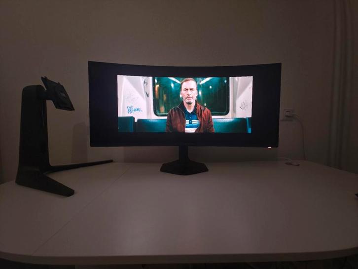 AW3423DWF (z.g.a.n.), Computers en Software, Monitoren, Zo goed als nieuw, 151 t/m 200 Hz, DisplayPort, HDMI, USB-C, Gaming, Hoofdtelefoonaansluiting