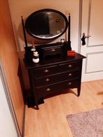 Engelse Kaptafel met Spiegel, Ophalen, Gebruikt, 100 tot 150 cm, 50 tot 100 cm