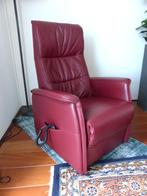 LEDEREN ELEKTRISCHE STA-OP RELAXFAUTEUIL, Huis en Inrichting, Fauteuils, Ophalen, Zo goed als nieuw, 50 tot 75 cm, Leer