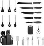 Keukengerei Set Met Keukenmessen - 20 Delige Set - Koksmes, Huis en Inrichting, Keuken | Keukenbenodigdheden, Verzenden, Nieuw
