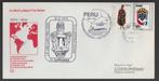 FDC - Luchtpost - Lufthansa - 40 jr Zuid-Amerika - Peru, Postzegels en Munten, Postzegels | Eerstedagenveloppen, Verzenden, Beschreven