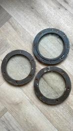 3 bronzen patrijspoorten, Watersport en Boten, Bootonderdelen, Ophalen, Gebruikt, Motor en Techniek, Zeilboot of Motorboot