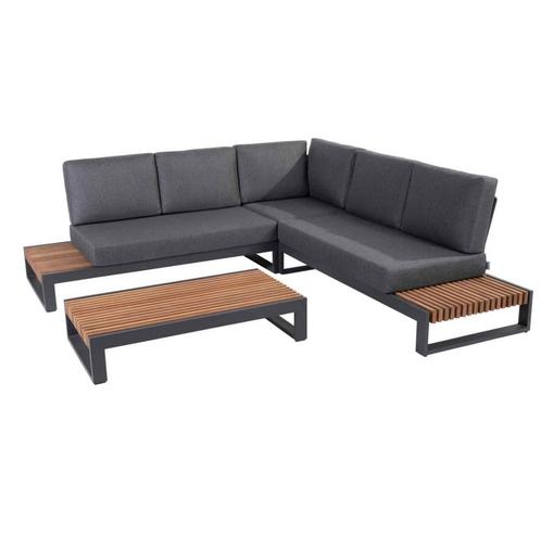 4 Seasons 4 Seasons Outdoor Kioto loungeset & salontafel, Tuin en Terras, Tuinsets en Loungesets, Nieuw, Teakhout, 4 zitplaatsen