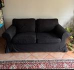 Ikea ektorp slaapbank met wasbare zwarte hoes, Ophalen, Gebruikt, Tweepersoons, 140 cm