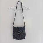 Gio Gino schoudertas leer zwart, Overige merken, Zwart, Ophalen of Verzenden, Zo goed als nieuw