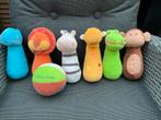 Zgan, niet kapot, Lilliputiens pluche kegelspel met bal, Ophalen, Zo goed als nieuw