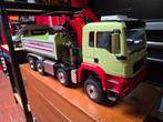 Lesu/tamiya vrachtwagen 1:14 hydraulische kieper + kraan, Schaal 1:14, Nieuw, Auto onroad, Ophalen