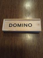 Domino, dominostenen, houten doos., Kinderen en Baby's, Speelgoed | Bouwstenen, Ophalen of Verzenden, Zo goed als nieuw