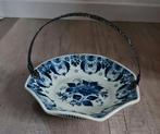 Delfts blauw schaaltje schaal rond vintage retro ram zilver, Ophalen of Verzenden