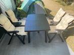 Volledige tuinset. Tafel+4 stoelen incl kussens, Tuin en Terras, Tuinsets en Loungesets, Ophalen of Verzenden, Gebruikt