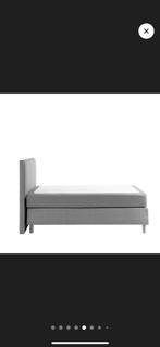 Boxspring grijs 180 bij 200, Ophalen of Verzenden, Zo goed als nieuw, Tweepersoons, Grijs