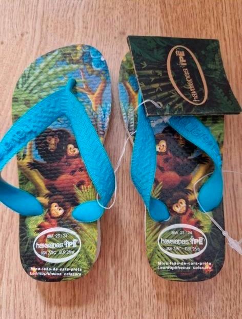 Nieuw: Havaianas slippers kind maat 25 / 26 Jungle thema, Kinderen en Baby's, Kinderkleding | Schoenen en Sokken, Nieuw, Overige typen