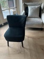 COCKTAIL FAUTEUIL IN ZWART VELVET, Huis en Inrichting, Fauteuils, Ophalen, Zo goed als nieuw, 50 tot 75 cm