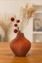 ACTIE!! Set van 3 Ribbel Vasen – Modern, Sfeervol & Tijdloos, Kunststof, Overige kleuren, Nieuw, Ophalen of Verzenden