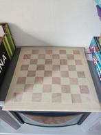 Schaakbord met schaakstukken van speksteen, Hobby en Vrije tijd, Gezelschapsspellen | Bordspellen, Ophalen, Zo goed als nieuw
