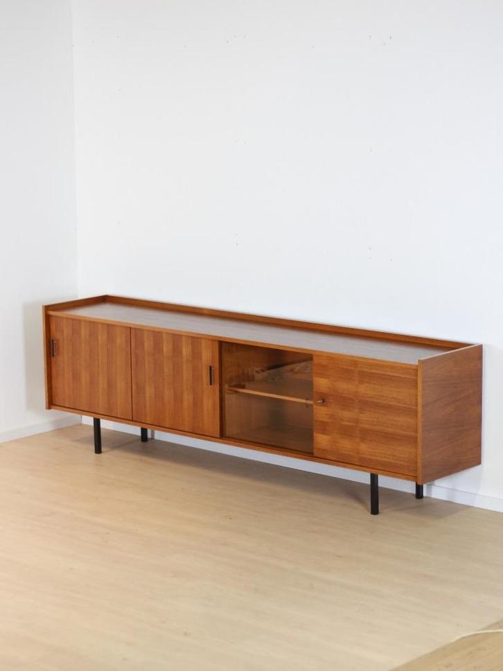 vintage teak dressoir | kast 60's, Huis en Inrichting, Kasten | Televisiemeubels, Gebruikt, Minder dan 100 cm, 150 tot 200 cm