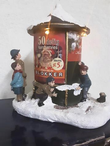 Kersthuisje Typisch Hollands, reclamezuil, kerst beschikbaar voor biedingen