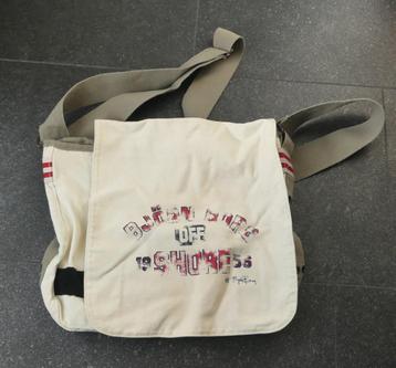 Björn Borg schoudertas canvas tas beige