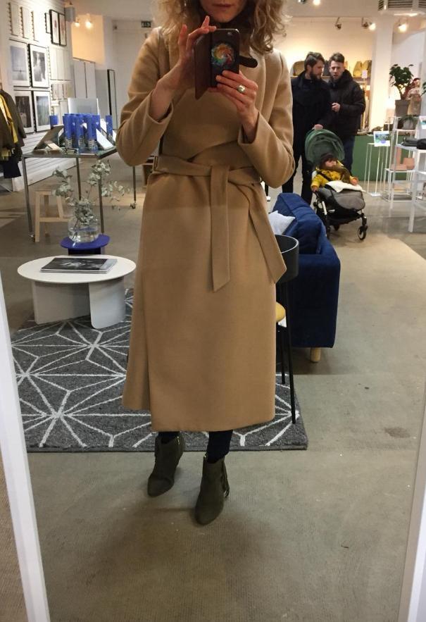 Ivy & Oak wollen mantel – camel, maat 38, Kleding | Dames, Jassen | Winter, Zo goed als nieuw, Maat 38/40 (M), Bruin, Ophalen of Verzenden