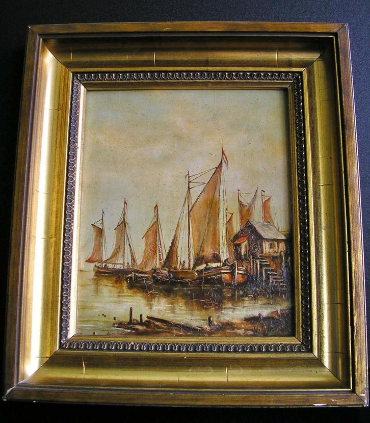 Prachtig olieverfschilderij op paneel (signatuur de Groot?), Antiek en Kunst, Kunst | Schilderijen | Klassiek, Ophalen of Verzenden