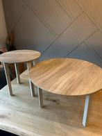 Nieuwe set salontafel rond, Huis en Inrichting, Tafels | Eettafels, Ophalen, 50 tot 100 cm, Rond, Glas