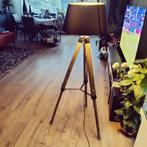 Staande schemerlamp, Huis en Inrichting, Lampen | Vloerlampen, Ophalen, Zo goed als nieuw, Industriële, 150 tot 200 cm
