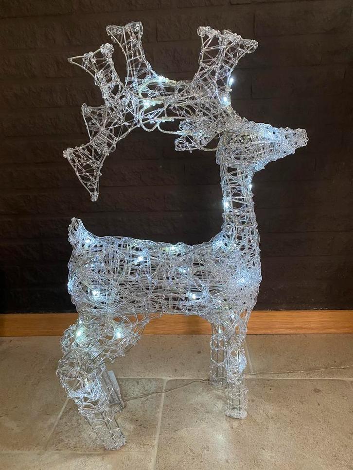Rendier LED met 35 lampjes -8 Lichteffecten -Binnen & Buiten, Diversen, Kerst, Zo goed als nieuw, Ophalen of Verzenden