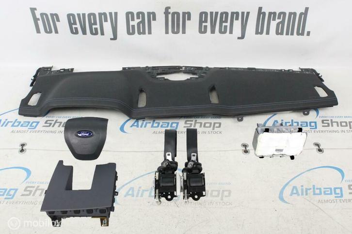 Airbag set Dashboard zwart met blauw stiksels Ford Ranger, Auto-onderdelen, Dashboard en Schakelaars, Gebruikt, Ophalen of Verzenden