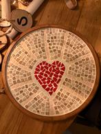 Mooie mozaïek dienblad met hart, Ophalen, Overige materialen, Gebruikt, Schaal