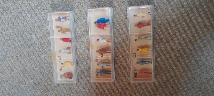 preiser HO minifuren 3 doosjes nieuw, Hobby en Vrije tijd, Modeltreinen | H0, Nieuw, Gelijkstroom of Wisselstroom, Overige merken