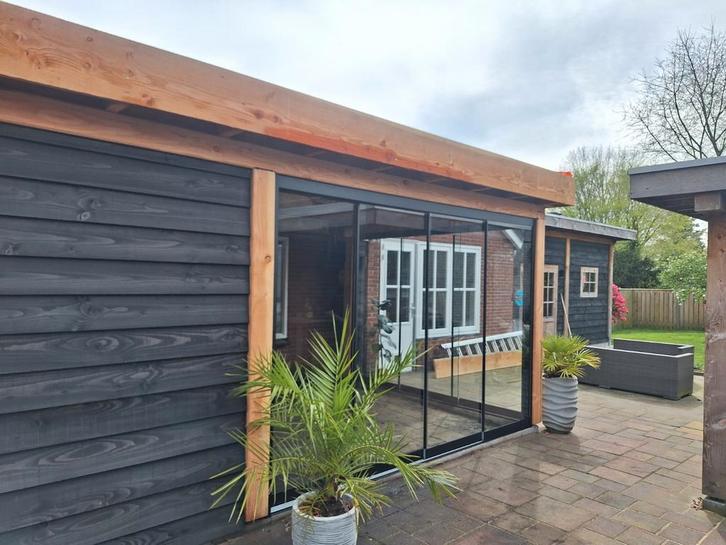 glazen schuifwanden, Tuin en Terras, Bergingen en Tuinkasten, Nieuw, Overige typen, Metaal, Ophalen of Verzenden