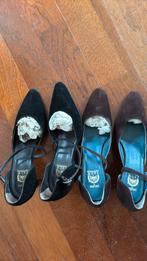 Pauw Panara Suede Pumps - Maat 38, 5 en 39,5, Kleding | Dames, Ophalen of Verzenden, Zo goed als nieuw, Zwart