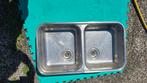 RVS wasbak, geen beschadigingen, Doe-het-zelf en Verbouw, Sanitair, Ophalen, Gebruikt, Rvs, Wastafel