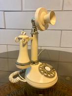 Vintage Kandelaar Telefoon Crème Kleur Decoratief Stuk Nosta, Verzenden