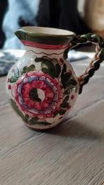 Vintage Italiaanse Majolica Vaas - Bloemmotief, Ophalen of Verzenden