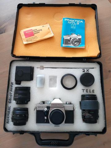 Practica MTL3 Camera met Accessoires in Koffer beschikbaar voor biedingen