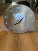 Rvs wandklok, Ophalen of Verzenden, Nieuw, Wandklok