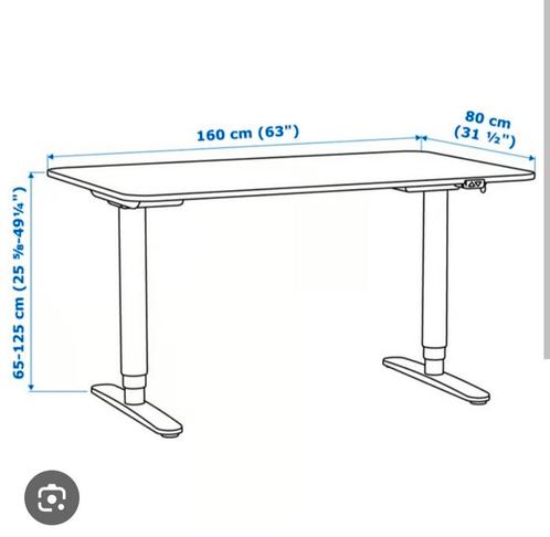 Ikea Bekant bureau (160x80 cm), Huis en Inrichting, Bureaus, Zo goed als nieuw, Ophalen