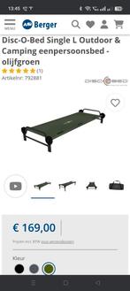 Disc-o-bed veldbed kampeerbed, Ophalen, Zo goed als nieuw, 1-persoons