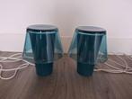 nachtlampjes glas blauw, Ophalen, Gebruikt, Glas, Minder dan 50 cm