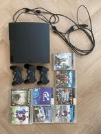 Playstation 3 met 3 controllers en 8 games!, Spelcomputers en Games, Ophalen, 250 GB, Met 3 controllers of meer, Slim