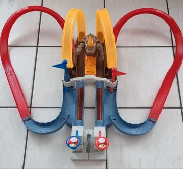 Mario hot wheels baan bowser duo race looping zonder auto's. beschikbaar voor biedingen