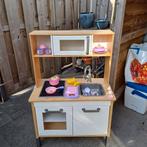 IKEA keukentje blank met wit hout met accessoires, Ophalen, Gebruikt, Hout