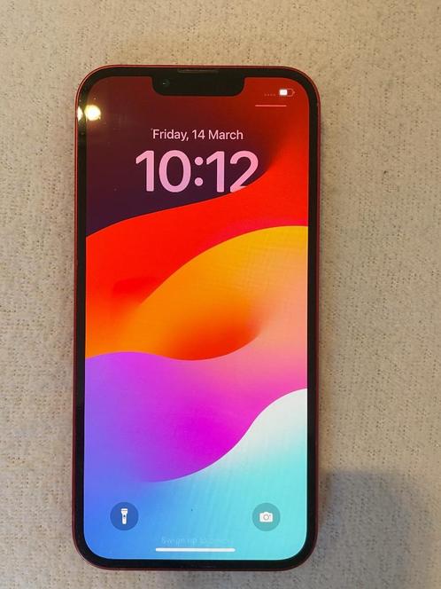 Iphone 13 - 128 gb rood, Telecommunicatie, Mobiele telefoons | Apple iPhone, Zo goed als nieuw, 128 GB, Zonder abonnement, Zonder simlock