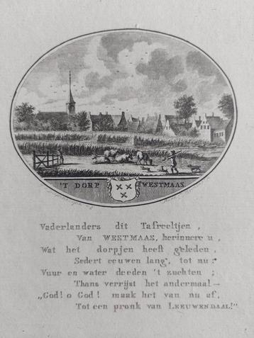 41 / Westmaas Hoekschewaard Gravure 18e eeuw van Ollefen beschikbaar voor biedingen