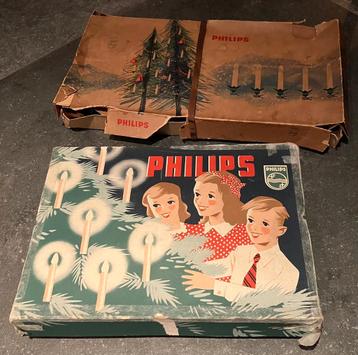 Nostalgische Philips kerstboom kaarsverlichting – jaren '50/ beschikbaar voor biedingen